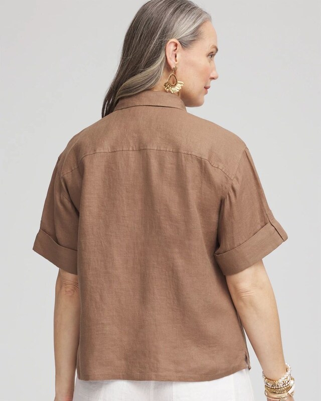 Linen Camp Shirt - image 3